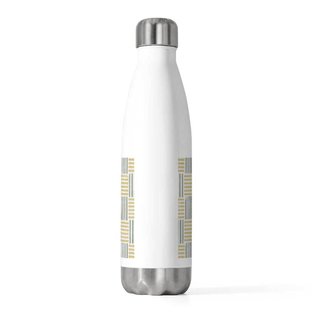 Block Plaid 20oz Insulated Bottle in Green