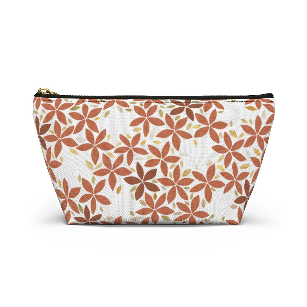 Snowbell Accessory Pouch w T-bottom in Coral