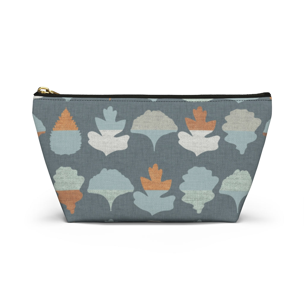 Frond Accessory Pouch w T-bottom in Aqua