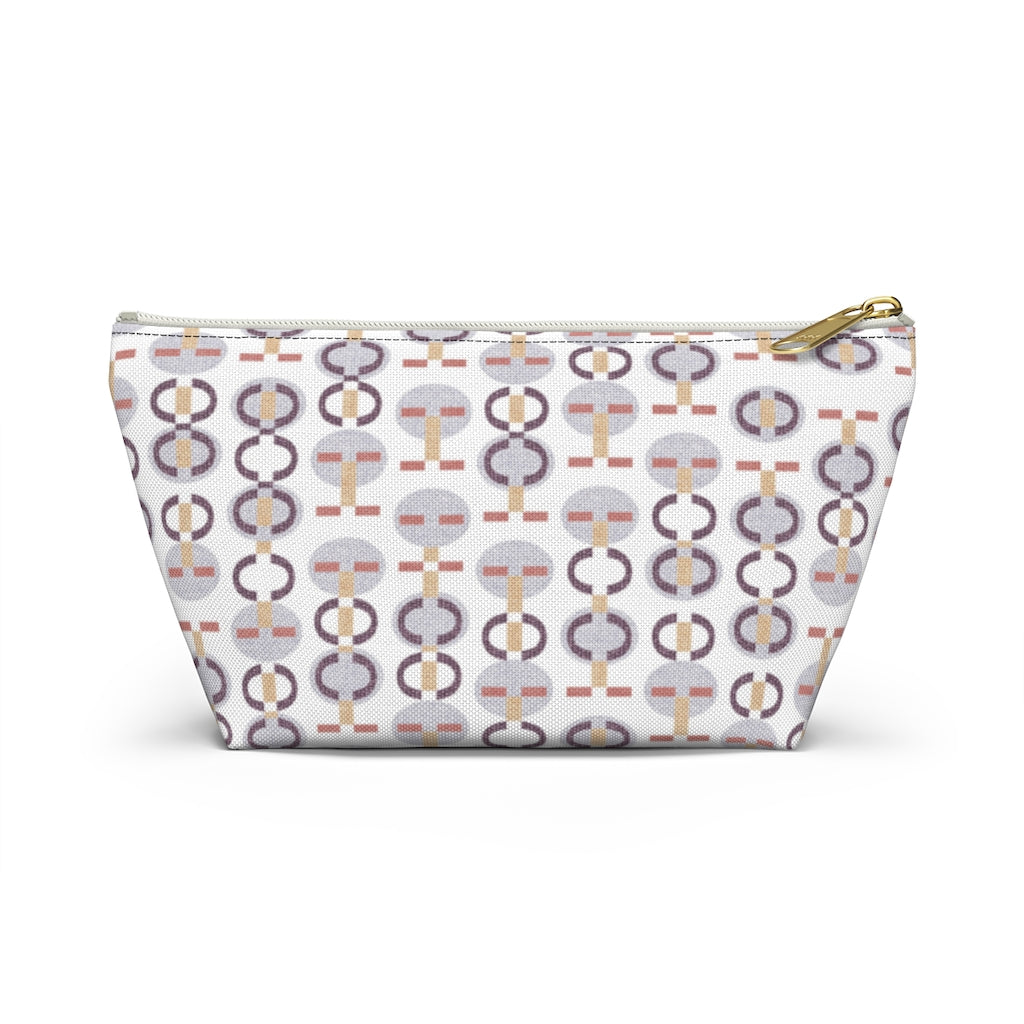 Telegraph Code Accessory Pouch w T-bottom in Purple