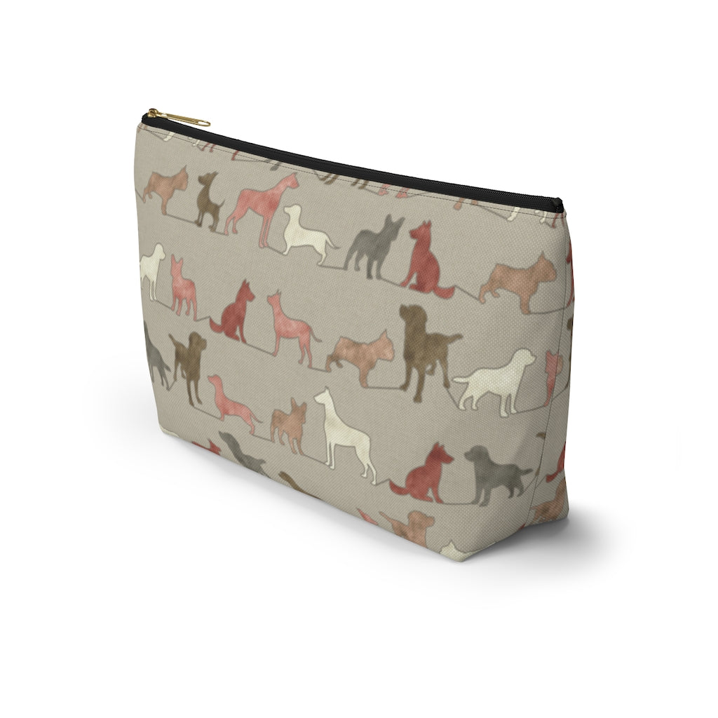 Dogs Accessory Pouch w T-bottom in Pink