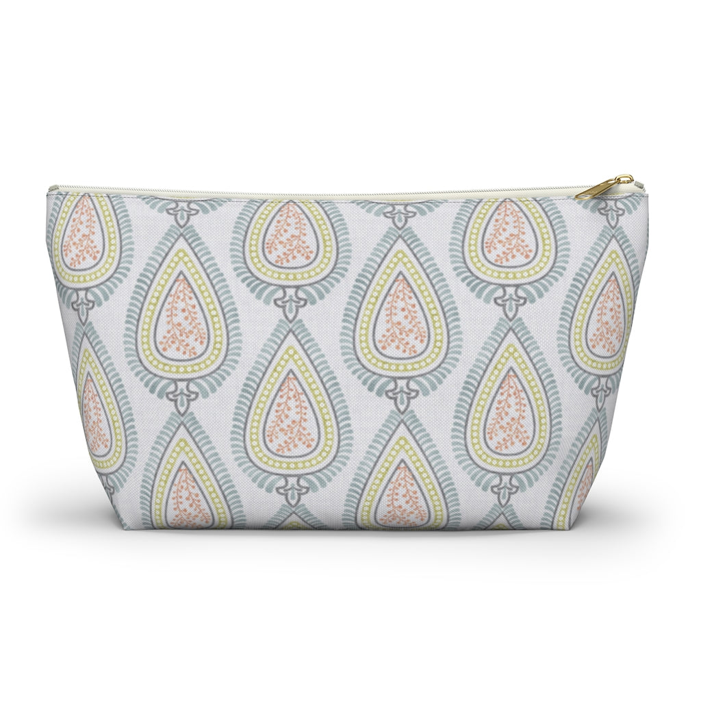 Teardrop Accessory Pouch w T-bottom in Light Blue