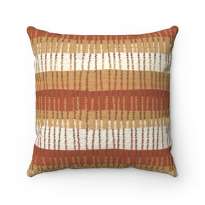Bryce Canyon Square Throw Pillow in Orange