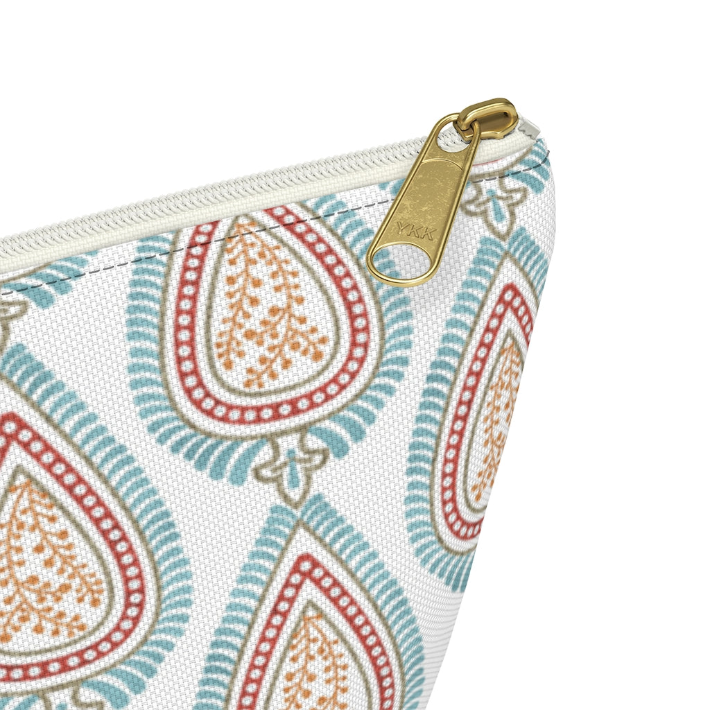 Teardrop Accessory Pouch w T-bottom in Aqua