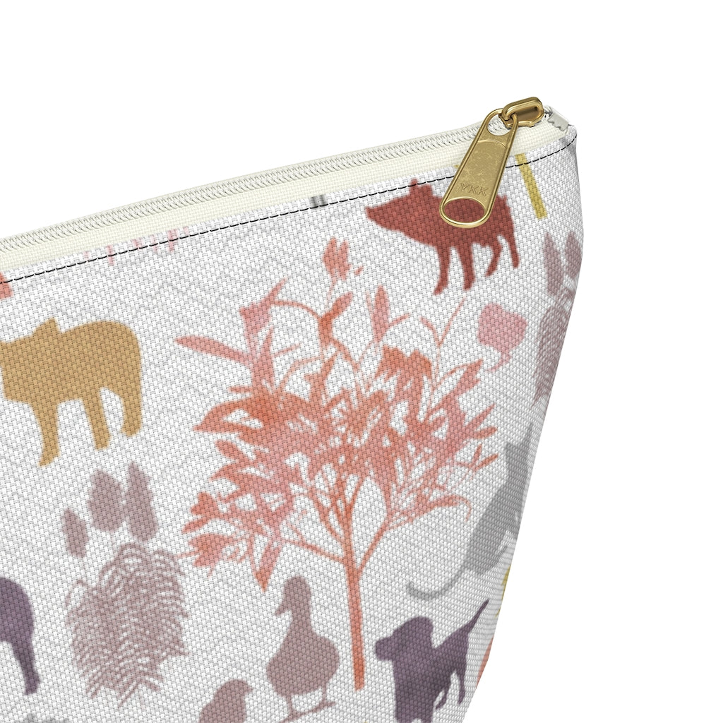 On the Farm Accessory Pouch w T-bottom in Pink