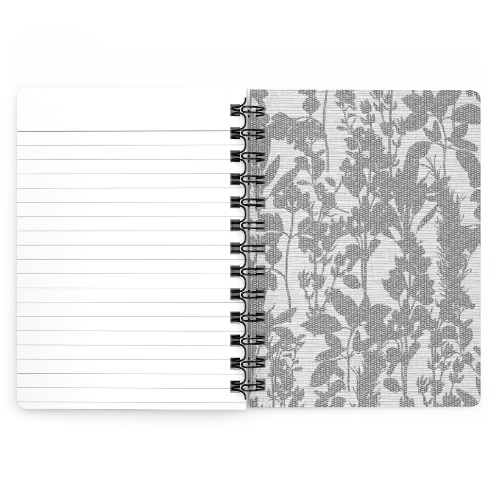 Coreglia Herbs Spiral Bound Journal in Gray