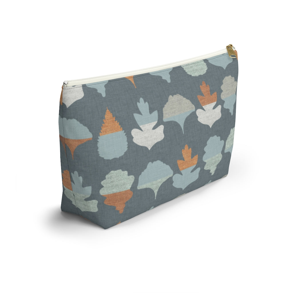 Frond Accessory Pouch w T-bottom in Aqua
