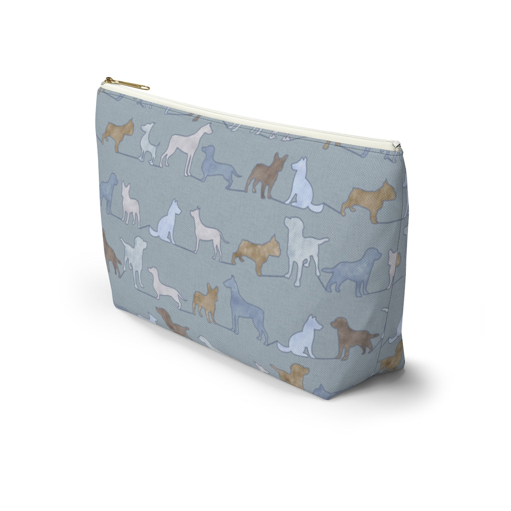 Dogs Accessory Pouch w T-bottom in Blue