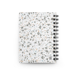 Glass Terrazzo Spiral Bound Journal in Gray