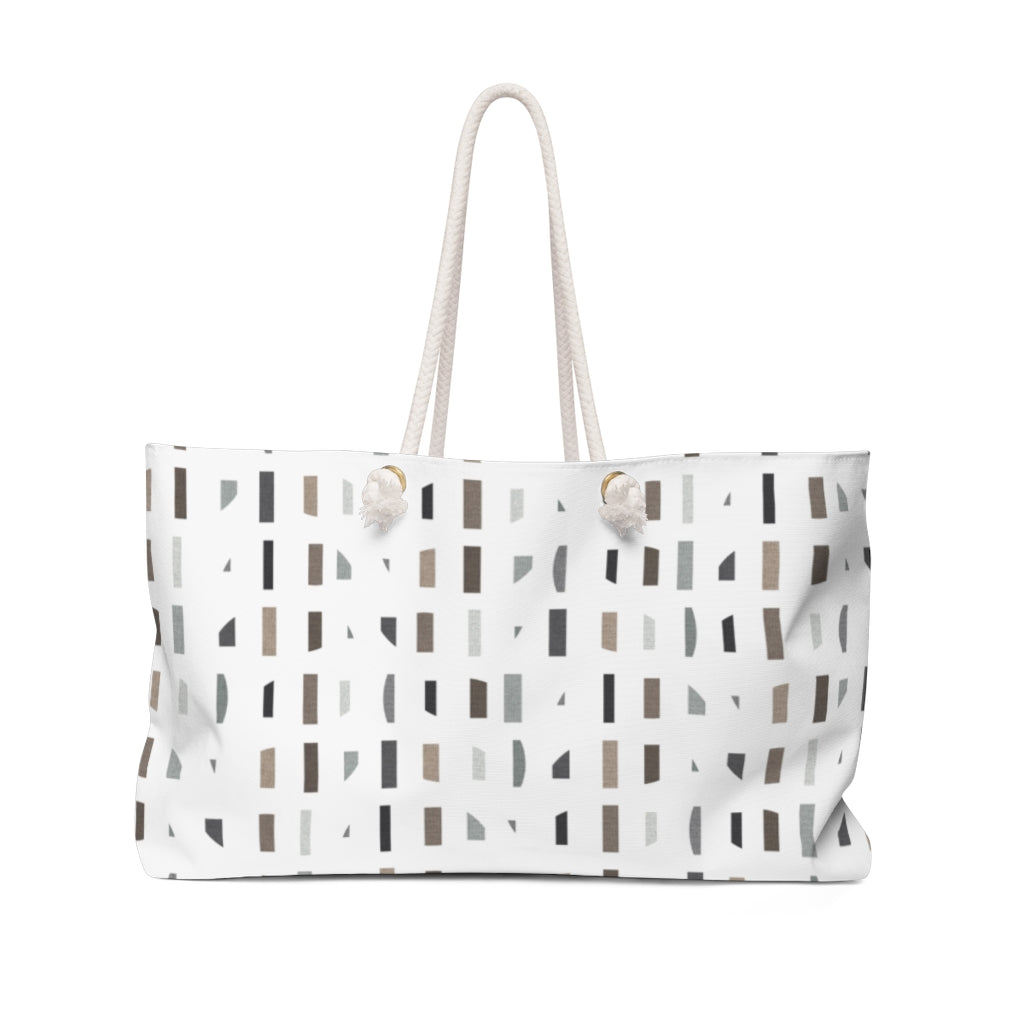 Tujjedy Code Weekender Bag in Taupe