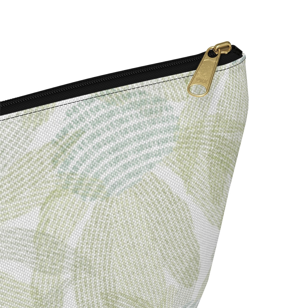 Daisy Chain Code Accessory Pouch w T-bottom in Green