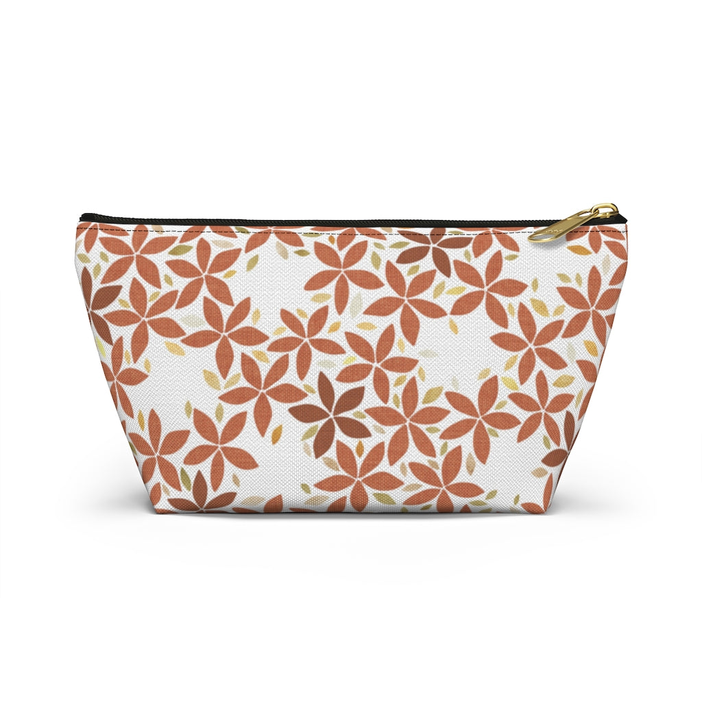 Snowbell Accessory Pouch w T-bottom in Coral