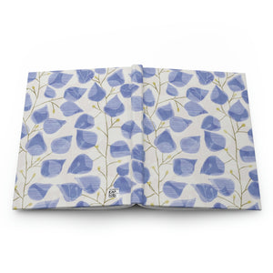 Budding Vine Hardcover Journal Matte in Blue