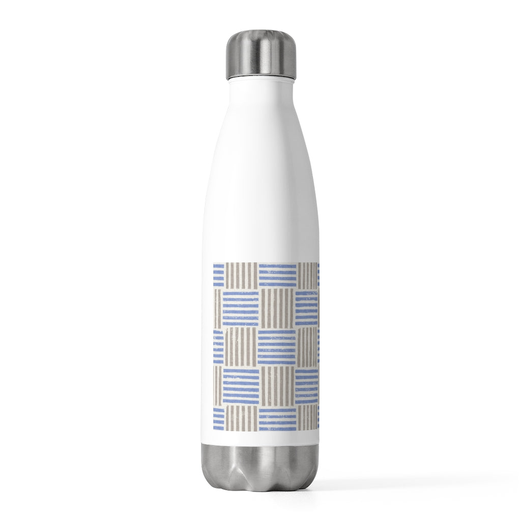 Block Plaid 20oz Insulated Bottle in Blue