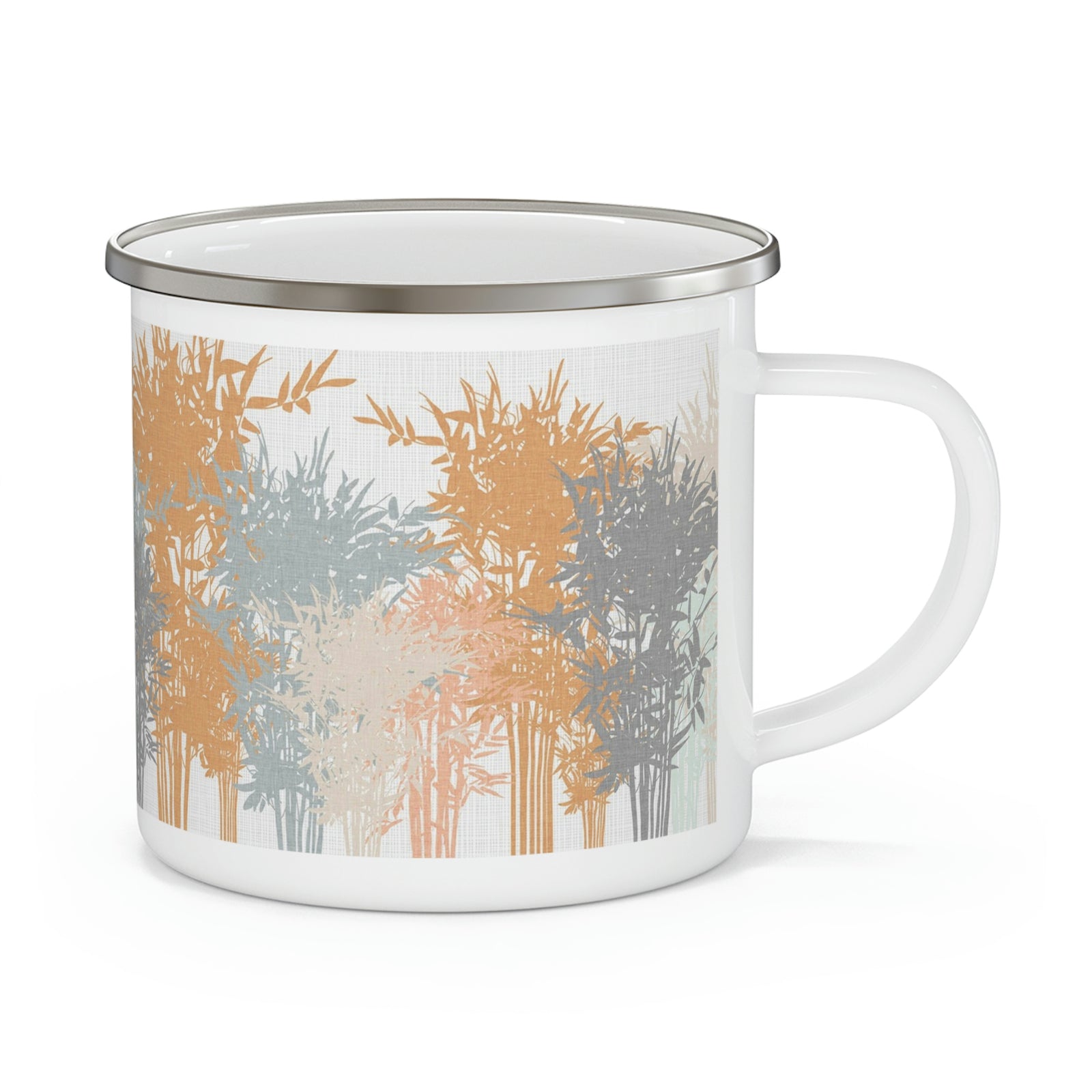 Lucky Bamboo Enamel Campfire Mug in Orange