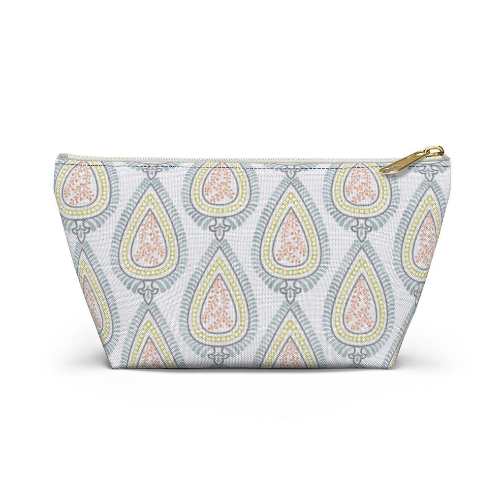 Teardrop Accessory Pouch w T-bottom in Light Blue