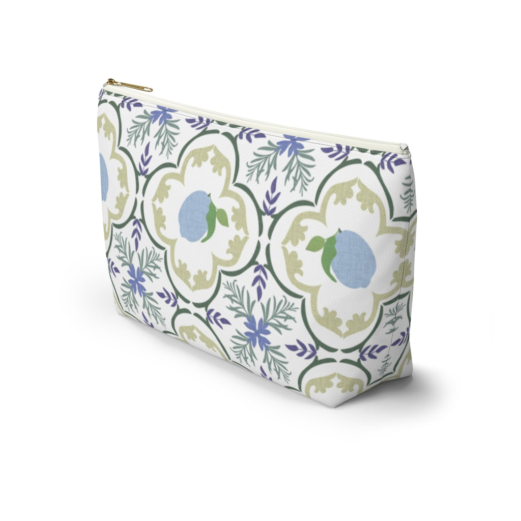 Freshly Squeezed Accessory Pouch w T-bottom in Green