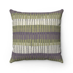 Bryce Canyon Square Throw Pillow in Green