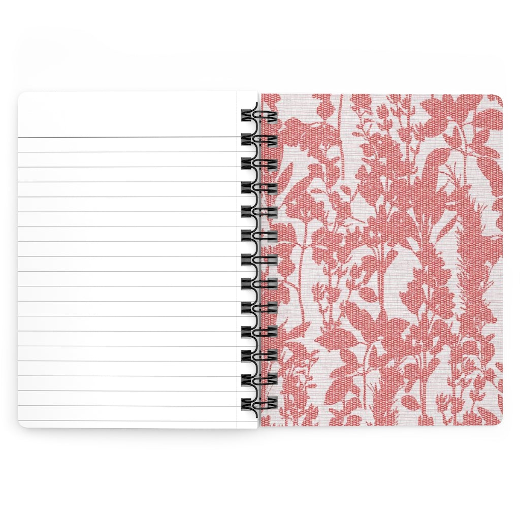Coreglia Herbs Spiral Bound Journal in Pink