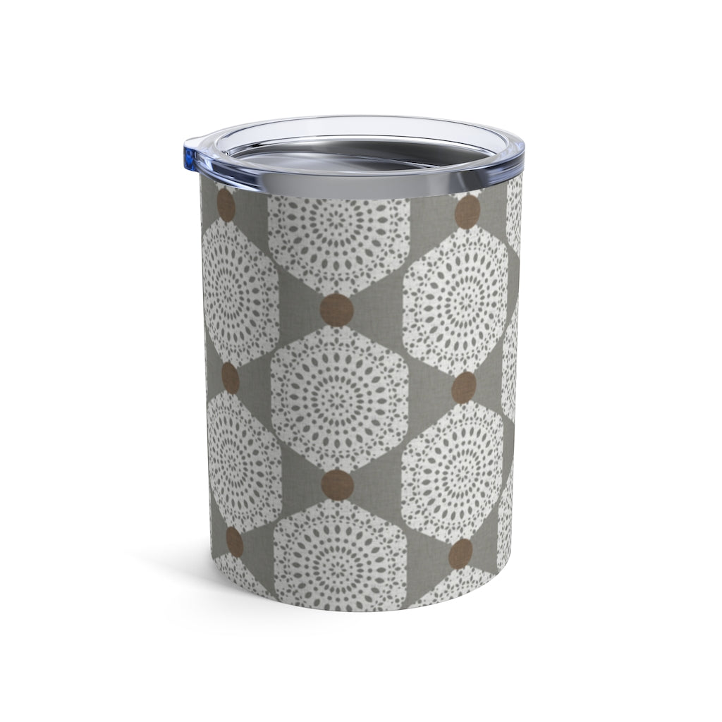 Lace Hexagon Tumbler in Gray