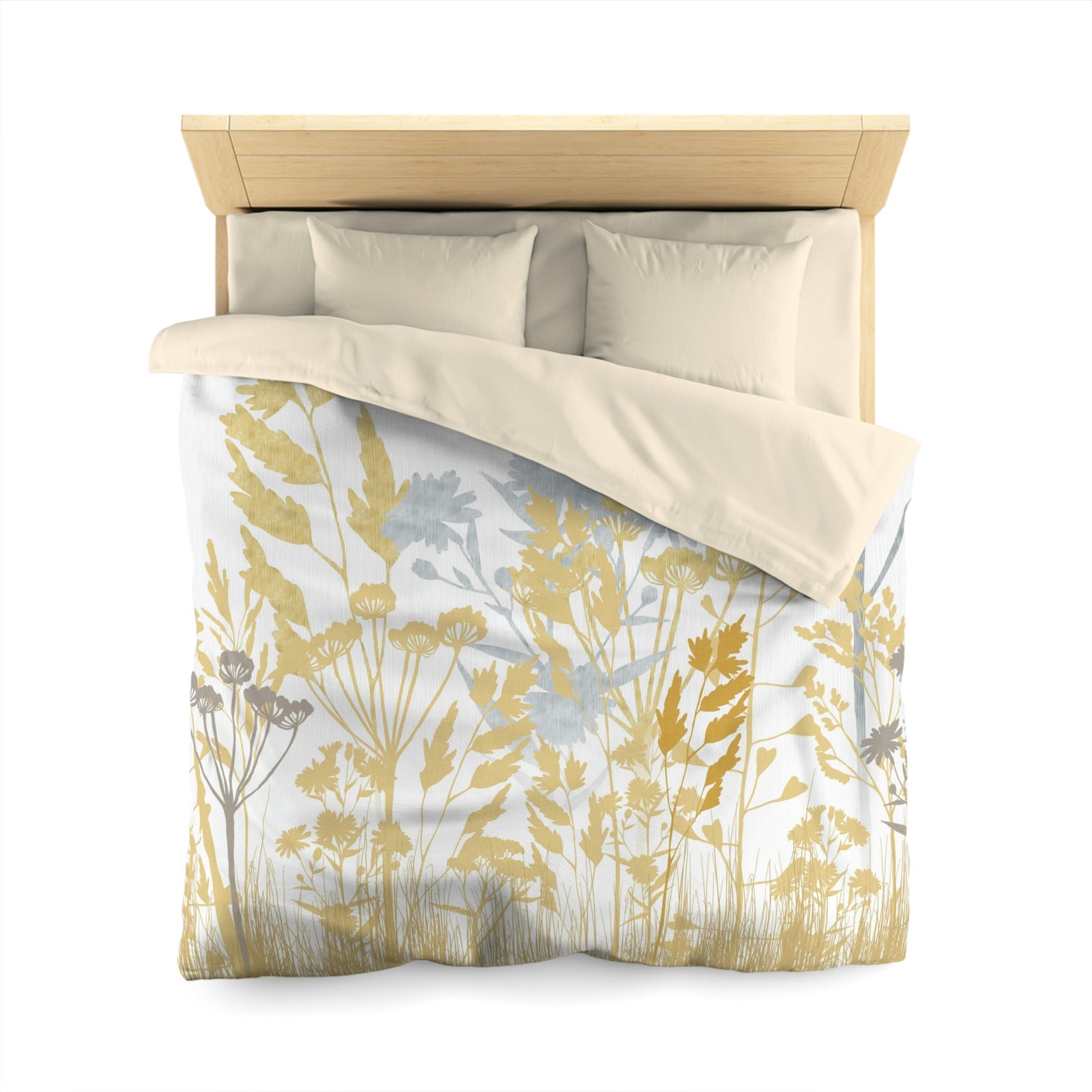 Springtime Microfiber Duvet Cover in Glod
