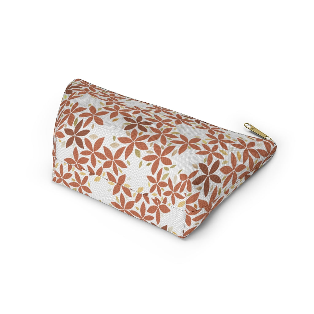 Snowbell Accessory Pouch w T-bottom in Coral