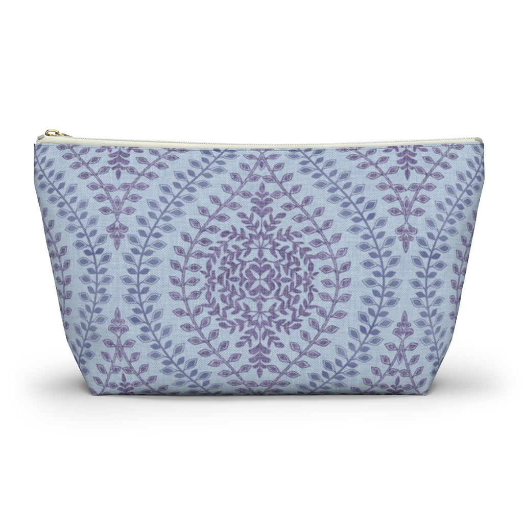 Mumbai Lace Accessory Pouch w T-bottom in Purple