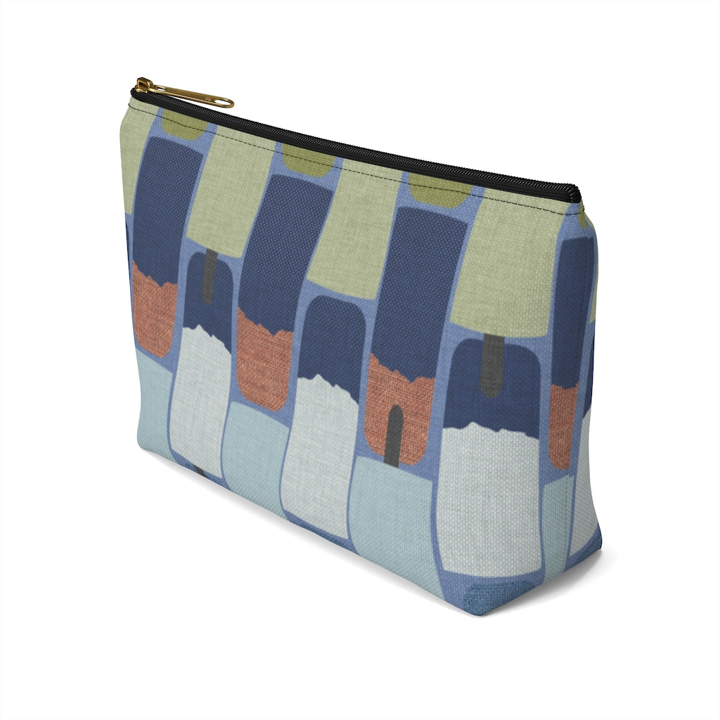 Popsicles Accessory Pouch w T-bottom in Navy