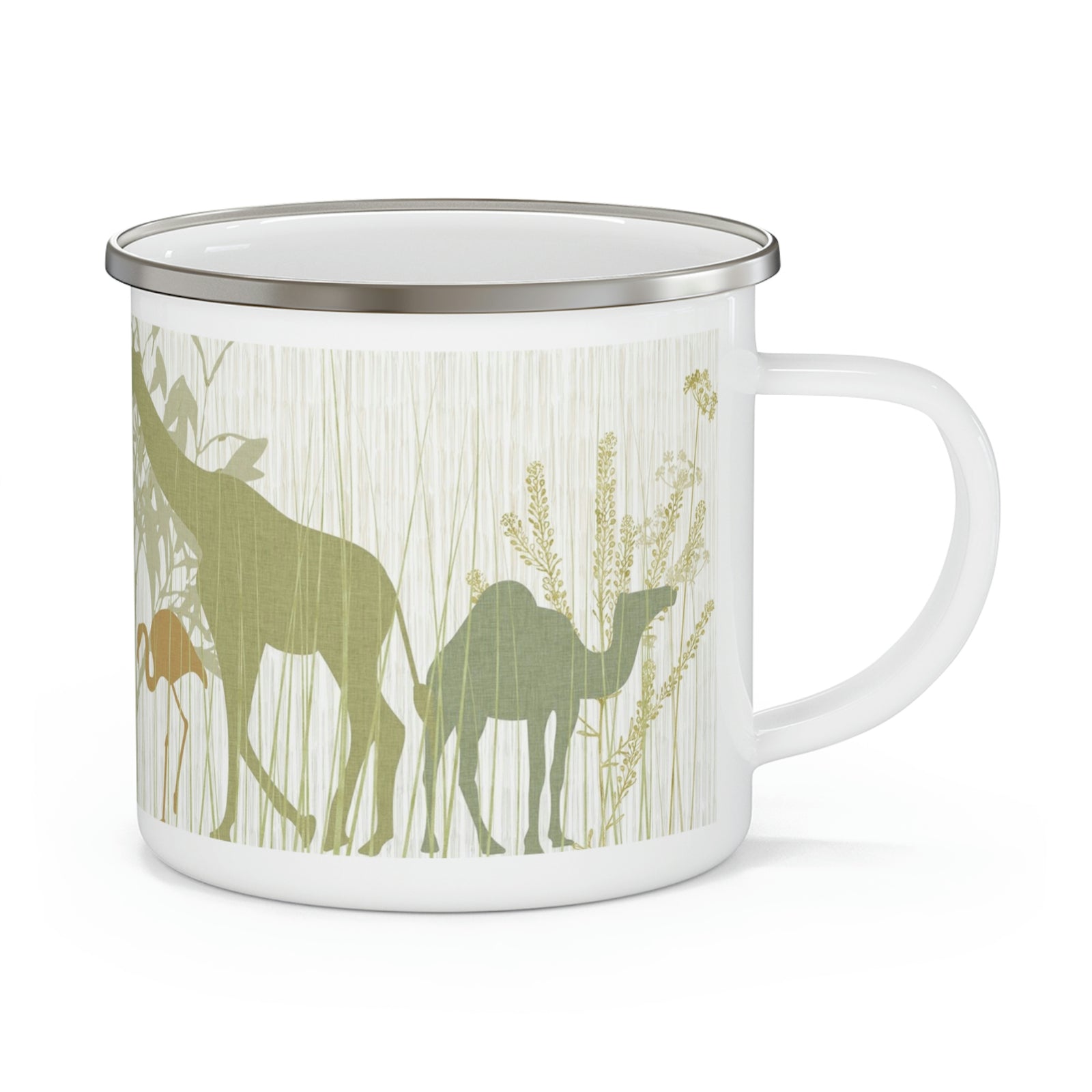 Safari Enamel Campfire Mug in Green