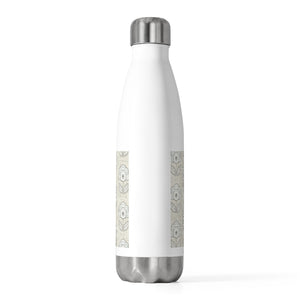 Pinpoint Floral 20oz Insulated Bottle in Tan