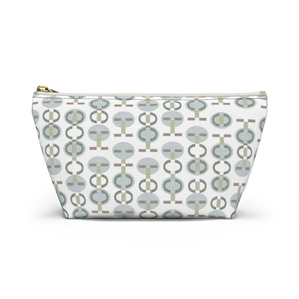 Telegraph Code Accessory Pouch w T-bottom in Aqua