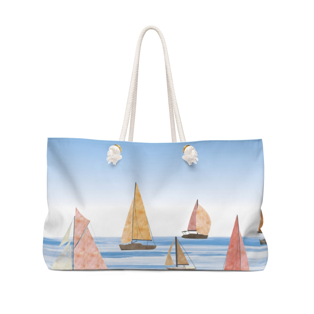 Sailing Weekender Bag in Pink