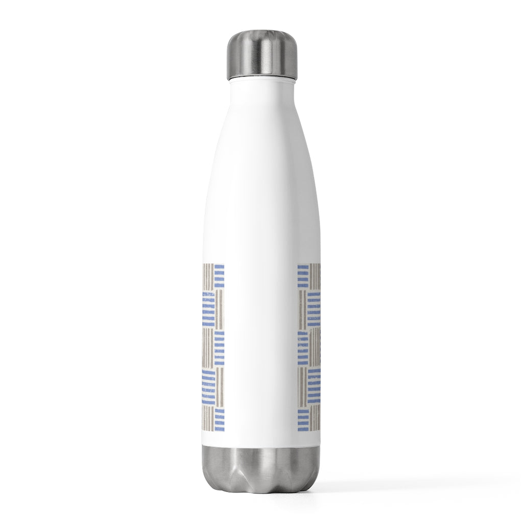 Block Plaid 20oz Insulated Bottle in Blue