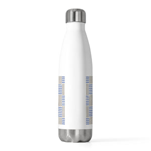 Block Plaid 20oz Insulated Bottle in Blue