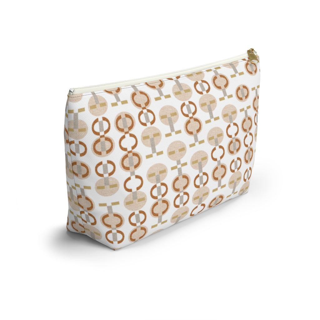 Telegraph Code Accessory Pouch w T-bottom in Orange
