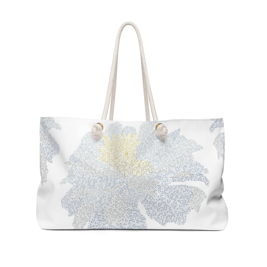 Ciphertext Code Weekender Bag in Blue