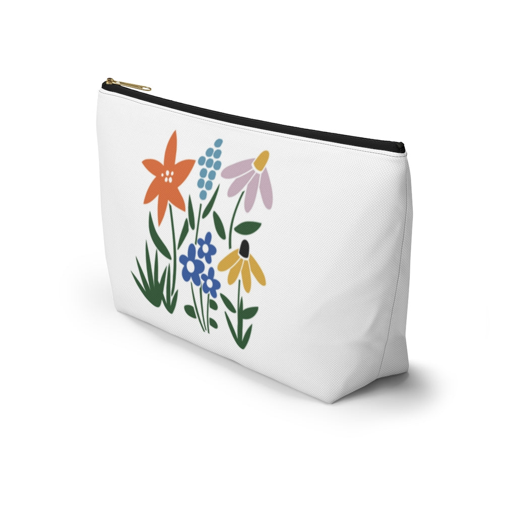 Flower Garden Accessory Pouch w T-bottom