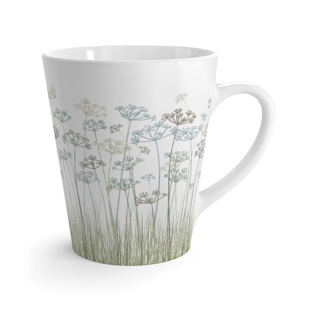 Message Code Latte Mug in Aqua