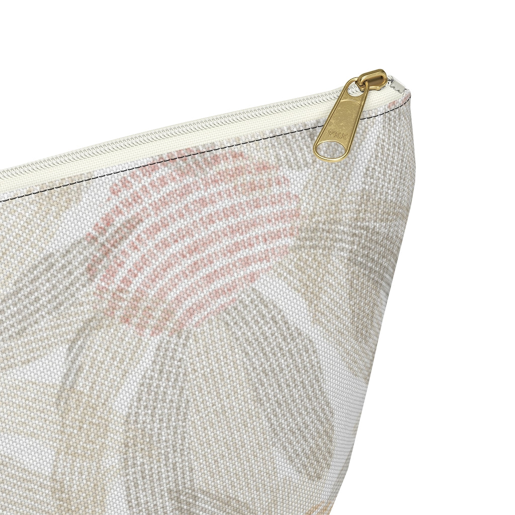 Daisy Chain Code Accessory Pouch w T-bottom in Brown