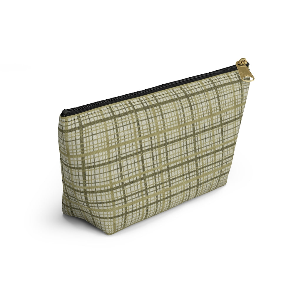 Rogers Tartan Accessory Pouch w T-bottom in Green