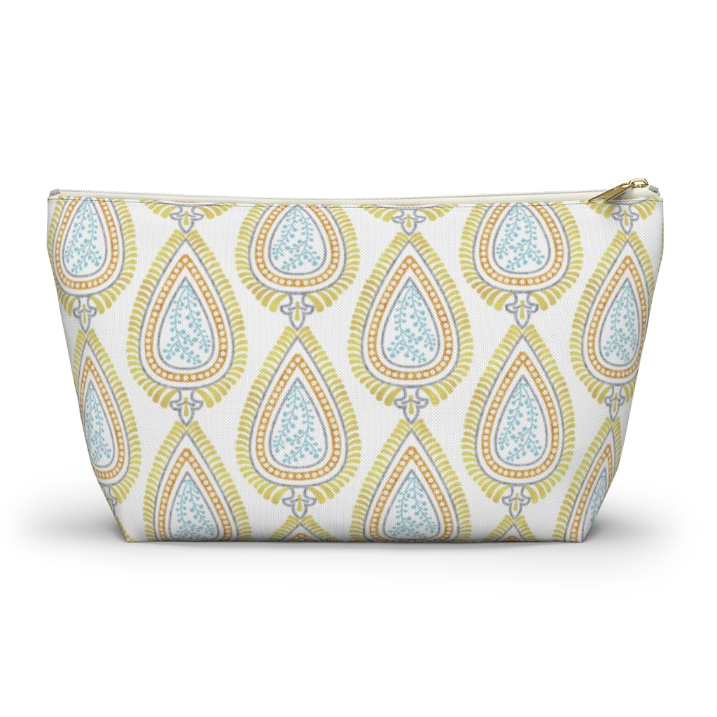 Teardrop Accessory Pouch w T-bottom in Gold