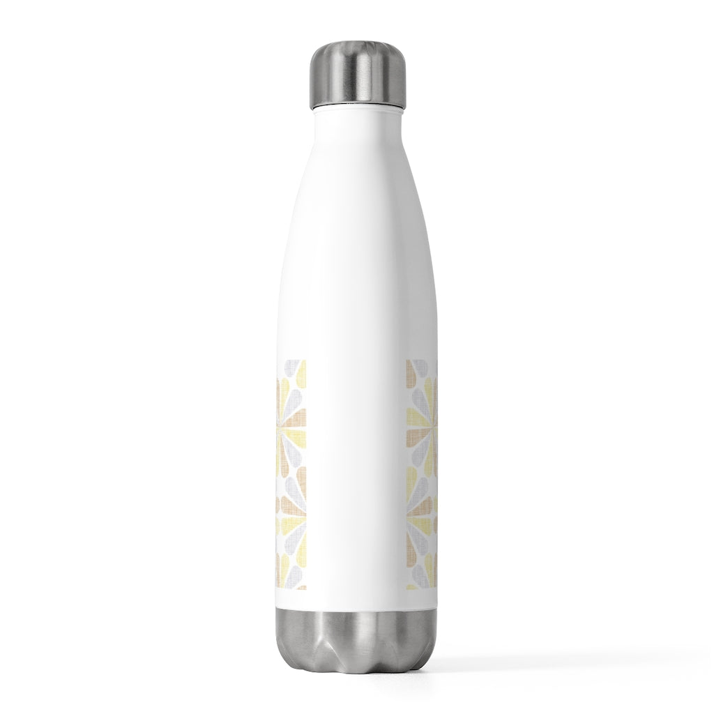 Floral Starburst 20oz Insulated Bottle in Yellow