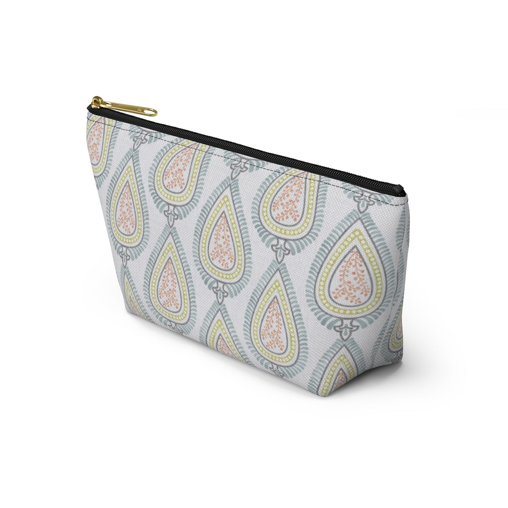 Teardrop Accessory Pouch w T-bottom in Light Blue
