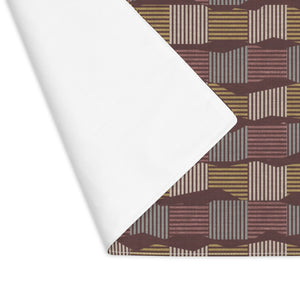 Check Stripe Placemat in Red
