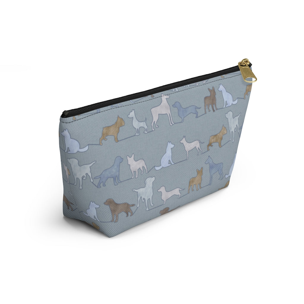 Dogs Accessory Pouch w T-bottom in Blue