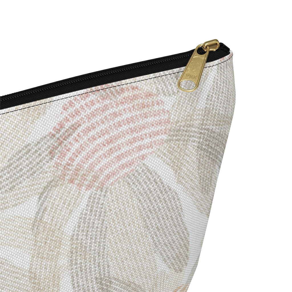 Daisy Chain Code Accessory Pouch w T-bottom in Brown