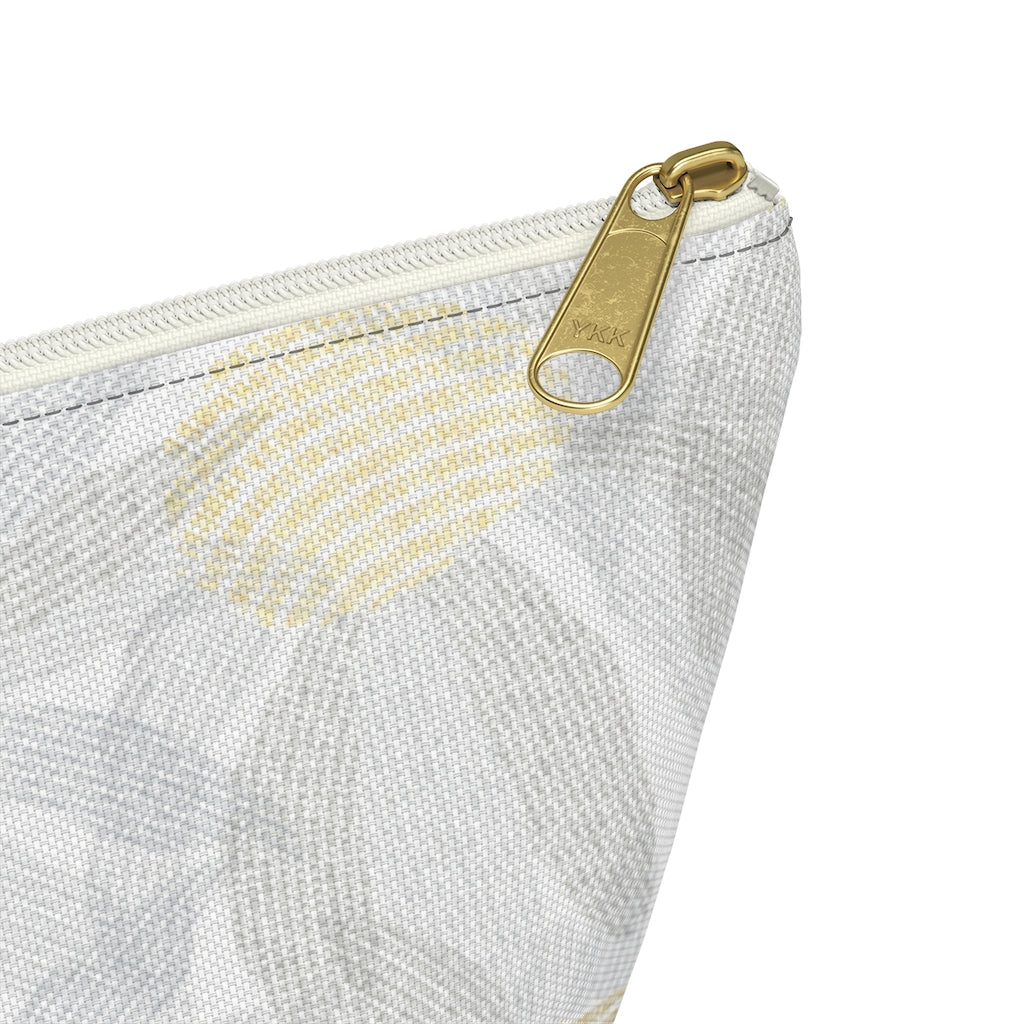 Daisy Chain Code Accessory Pouch w T-bottom in Gray