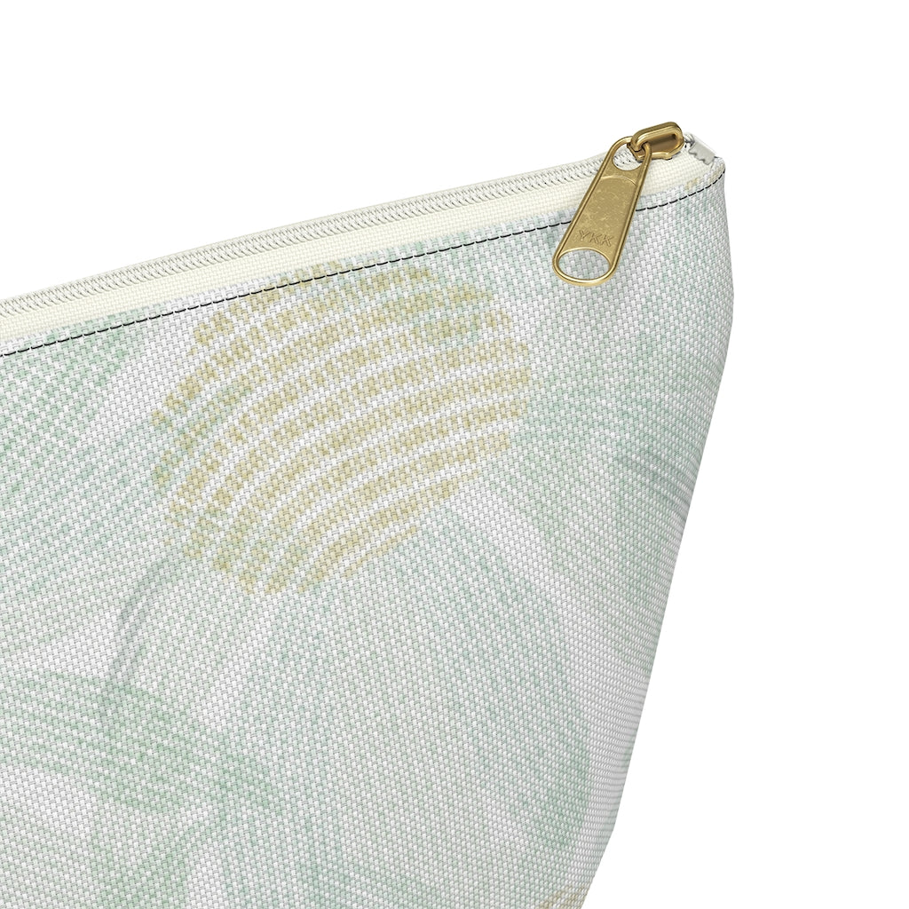 Daisy Chain Code Accessory Pouch w T-bottom in Aqua