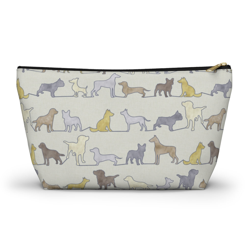 Dogs Accessory Pouch w T-bottom in Yellow