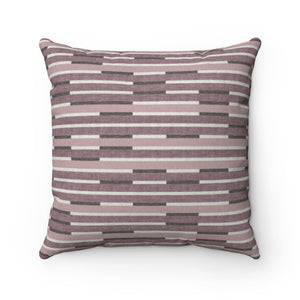 Kinetic Square Throw Pillow in Purple